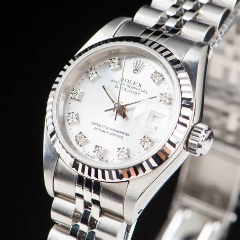 rolex 1990s women's oyster perpetual diamond watch|rolex lady datejust 28mm.